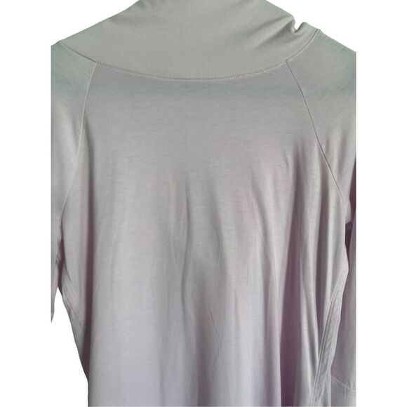 Athleta Womens Light Pink Raglan Sleeve Cowl Neck Tunic Hoodie Size Medium - Picture 2 of 16